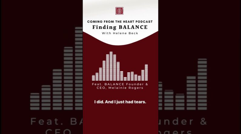 Melainie Rogers, BALANCE Founder/CEO, on Coming From The Heart Podcast #findingbalance #edrecovery