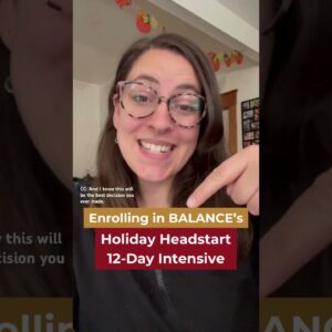 The Best Decision for Your Recovery?  BALANCE’s Holiday Headstart 12-Day Intensive #recoverywarrior